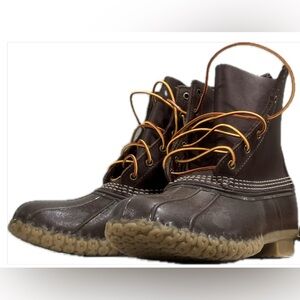 L.L. Bean Men's Brown/Tan Opaque Boots 8” Size 10.5 M NWOT